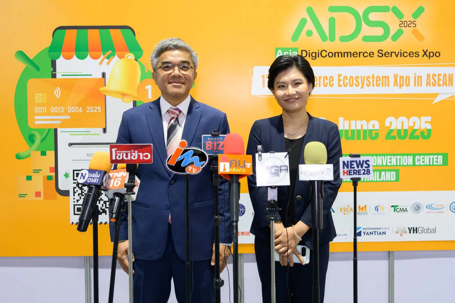 คึกคัก! ครั้งแรกในไทย ADSX 2025 ผนึกกำลังผู้ประกอบการนานาชาติ เชื่อมโลกการค้า บนแพลตฟอร์มดิจิทัลระดับโลกAsia DigiCommerce Services Expo 2025 (ADSX2025)
