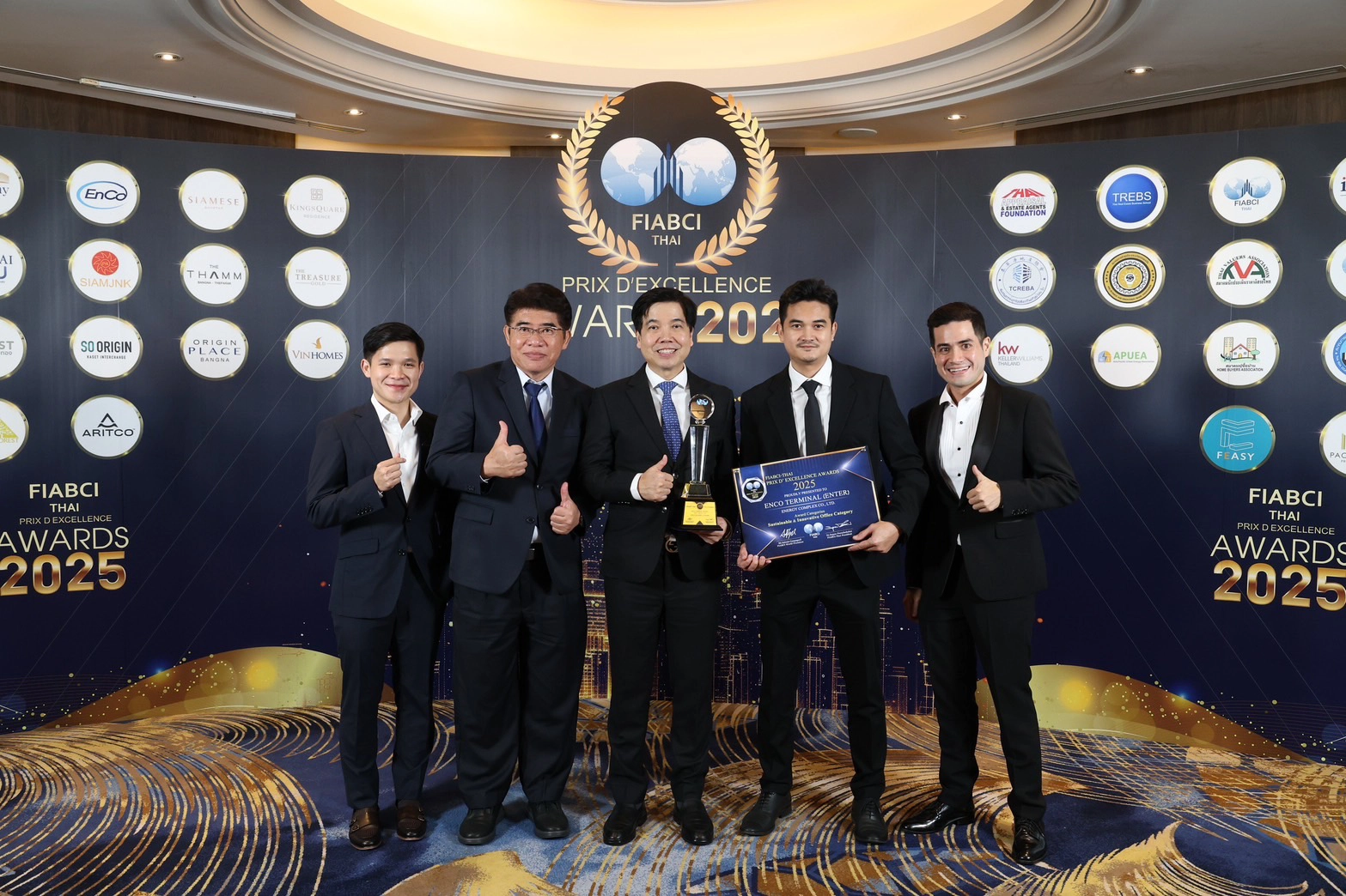 EnCo ภูมิใจอาคาร EnCo Terminal คว้ารางวัลโครงการอสังหาริมทรัพย์ดีเด่นFIABCI-Thai PRIX D’EXCELLENCE AWARDS 2025ชูความยั่งยืน นวัตกรรม และความใส่ใจต่อผู้ใช้อาคาร