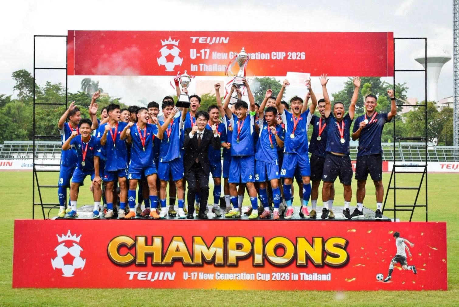 เวียดนาม ผงาดคว้าแชมป์ “TEIJIN U-17 New Generation CUP 2026in Thailand” ปิดฉากศึกลูกหนังเยาวชนนานาชาติสุดประทับใจ